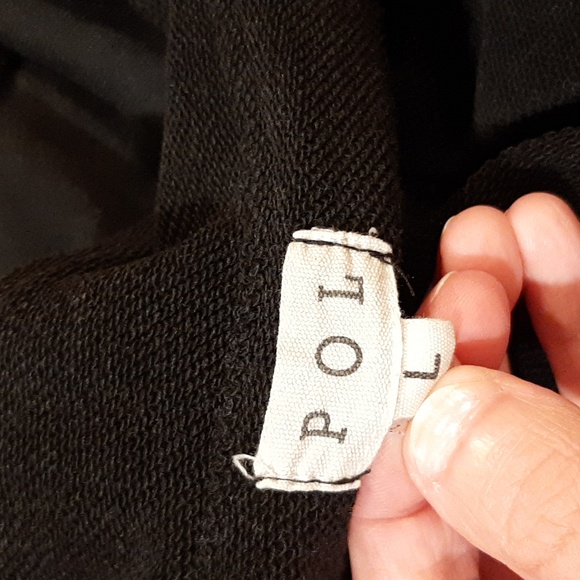 🐈‍⬛POL Black Mineral-Washed French Terry Shacket (Large)🐈‍⬛ - Picture 5 of 7